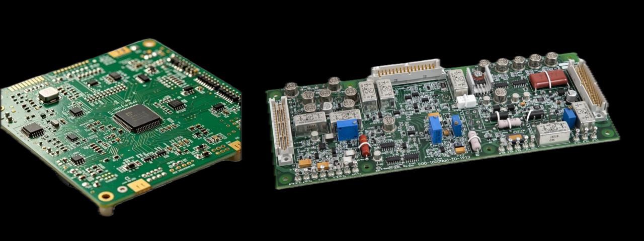 Pacific Mechatronics Build-to-Specification defense electronics: SMD digital processing board and Mil-Spec Class 3 Eurocard controller E161-02-PPN0001-R03