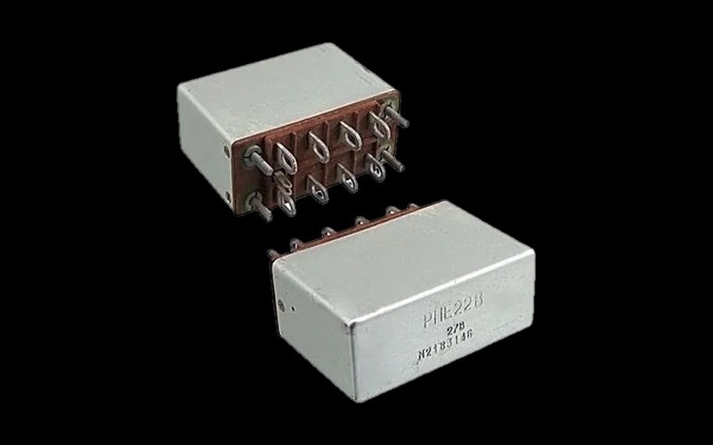 REN series (RNE-22V) dual-perspective mil-spec DC power relays manufactured for defense platforms by Pacific Mechatronics